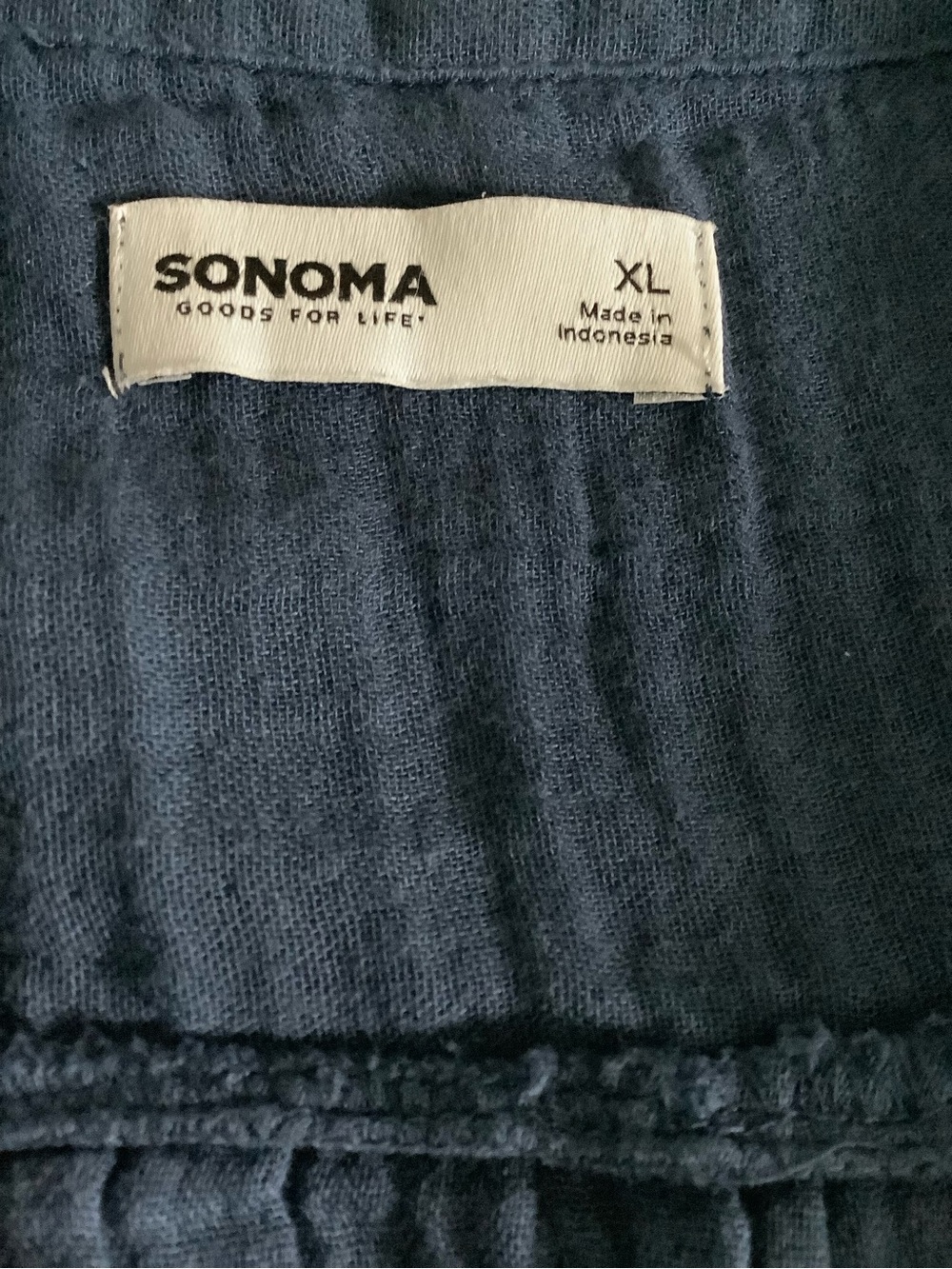 Sonoma Navy Button-Front Maxi Dress - Picture 3 of 6